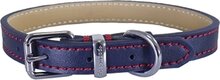 Rosewoord - Luxe leren halsband voor de hond - 1.3cmx 25-35cm