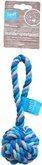 Lief! hondenspeelgoed flossbal boys blauw / wit 19 cm