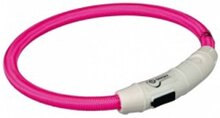 Trixie USB Flash Light Ring - XS/S - Roze