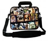 Laptoptas 15,6" collage hondjes - Sleevy