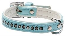 Adori halsband voor hond a.l. mt carlo lichtblauw 22 mmx45 cm