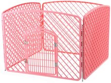 Topmast puppyren playpen | Kunststof | Roze 100 * 100 * 75 cm hoog