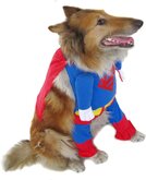 Superman kostuum voor de hond - L ( rug lengte 19 cm, borst omvang 30 cm, nek omvang 24 cm )