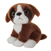 Knuffel hond boxer 18 cm