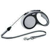 Flexi Rollijn New Comfort Koord M 5 m - Hondenriem - Grijs Tot20kg