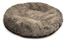 Beeztees hondenkussen barina rond pluche grijs 100 cm