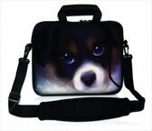 Sleevy 17,3" laptoptas leuk hondje
