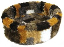 Petcomfort Hondenmand/Kattenmand - Lapjesprint - Multicolor - 56 x 40 x 13 cm