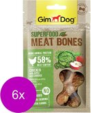 Gimdog Superfood Meat Bones 70 g - Hondensnacks - 6 x Kip&Appel&Kool