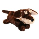 Bruin teckel knuffeltje 16 cm