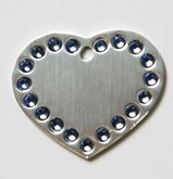 Hart Stras Groot Zilver