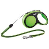 Flexi Rollijn New Comfort Koord S 8 m - Hondenriem - Groen&Zwart Tot12kg