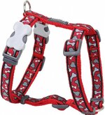 Red Dingo Hondentuig 12mm Neck 25-39cm Body 30-44cm DH-BR-RE-12