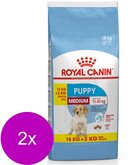 Royal Canin Shn Medium Puppy - Hondenvoer - 2 x 15+3 kg Bonusbag