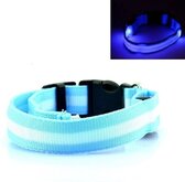 LED Halsband BLAUW Oplaadbaar - S