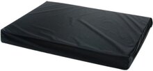 Losse hoes matras/orthopedisch hondenbed nylon zwart maat 150x100x10 cm