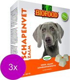 Biofood Schapenvetbonbons met Zalm - Hond - Voedingssupplement -  3 x 40 bonbons