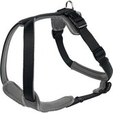 Hunter Harnas Neopren Nylon Zwart&Grijs - Hondenharnas - 38-48x1.5 cm