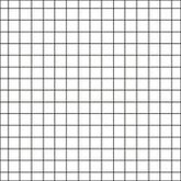 Geruit bord Softline profiel 8mm, wit honderdveld
