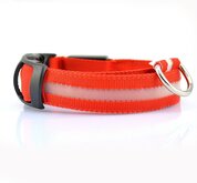 Halsband met ledverlichting | rood| Large