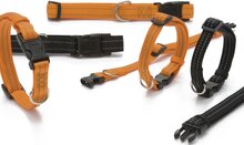 Nylon halsband Aventura - Oranje - Reflecterend stiksel