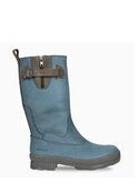 Outdoorlaarzen dames leder Adisa Blauw