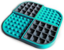 Lickimat Slomo - slowfeeder voor kat en kleine hond - tegen schrokken - turquoise