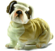 Pluche bulldog knuffel hond 30 cm