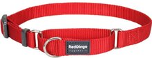 Red Dingo Martingale Correctie Halsband Hond 15mm 25-39cm MC-ZZ-RE-15