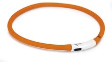 Veiligheidshalsband met USB Oranje 70cm