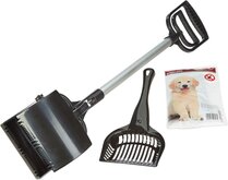 relaxdays poepschep hond - hondenpoepschepje - hygiënisch   eenvoudig - met 40 zakjes
