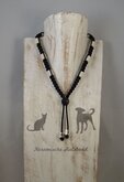 Keramische Halsband (dé natuurlijke teken bestrijding) zwart maat XL