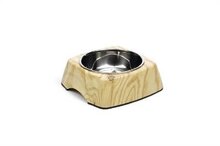 Melamine eetbak natural wood 18x6,5 cm