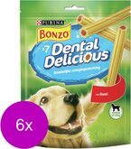 Bonzo Dental Delicious - Hondensnacks - 6 x Rund 200 g Medium