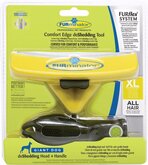 Furminator Furflex Dog Deshedding Tool Inclusief Handvat - Hondenvachtkam - 16.5x4x18 cm Geel Alle Haartype Xlarge