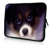 Sleevy 17,3" laptophoes leuk hondje