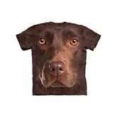 All-over print t-shirt bruine Labrador