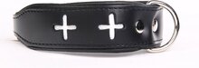 Dog's Companion - Leren Halsband - Swiss - 40-47 cm x 40 mm - Zwart