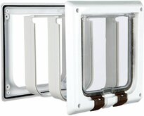 Trixie 4-weg Kattenluik -  Magneetsluiting - Bruin - 21 x 21 cm