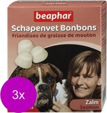 Beaphar Schapenvetbonbons Zalm - Hondensnacks - 3 x Medium