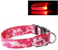 LED Halsband Camo ROOD maat L