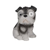 Solar beeld Schnauzer hond 16 cm