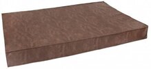 snObbs Texas hondenmatras Cowboys Brown eco-leder PU (100x65x10)cm