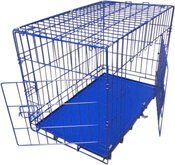 Topmast Hondenbench - Draadkooi - Bench in kleur - Donkerblauw - 76x45x52cm
