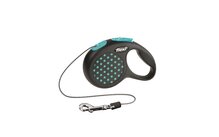 Flexi Rollijn Design Koord Xs 3 m - Hondenriem - Zwart&Blauw Tot8kg