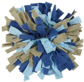 Lief! Snuffelmat Fleece - Blauw/Taupe - 20 x 20 cm