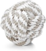 Beeztees Touwbal - Hondenspeelgoed - Grijs/Beige - 10 cm