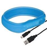 Trixie USB Flash Lichthalsband Langhaar - L-XL: 70 cm / 30 mm