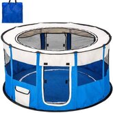 Topmast Nylon Puppyren Rond | Blauw - 114 x 114 x 60cm