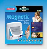 PETSAFE Kattenluik Petsafe kattendeur deluxe magnetisch 4-weg type 400 wit 24,1 x 25,2 cm - 1 ST